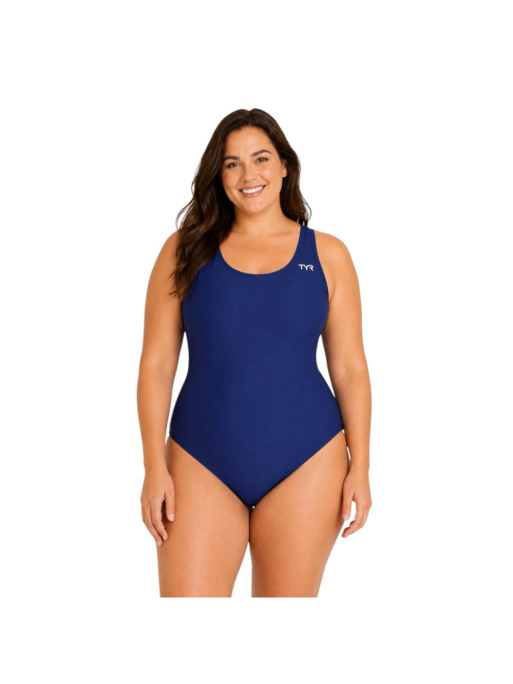 TYR Navy One Piece Swimsuit Women’s 2X Size 42 NWT Athletic Lap Swim